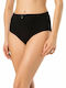 Hochtailliert Damen Slip Schwarz