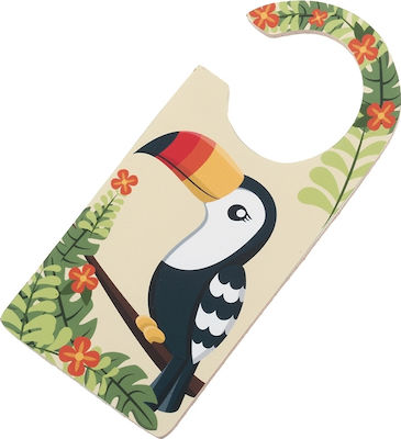 Christening Favor Door Hanger Toucan made of Wood 48pcs