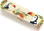 Christening Favor with Pencil Case Toucan made of Wood