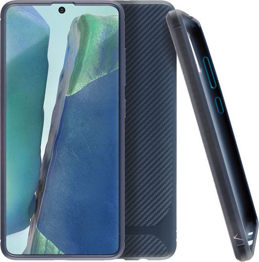 Idol 1991 Carbon Rugged Camera Protective Back Cover Σιλικόνης Μπλε (Galaxy Note 20)