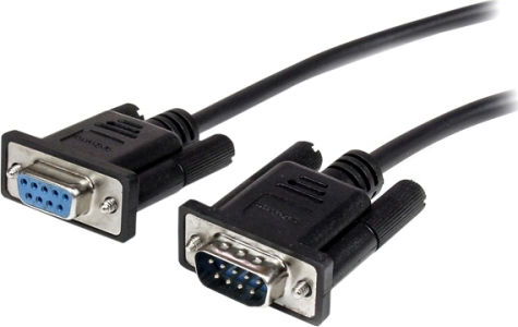 StarTech Cable RS232 9-pin female to RS232 9-pin male 0.5m (MXT10050CMBK) 1pcs