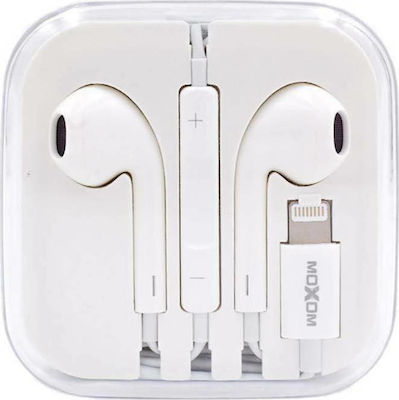 Moxom MX-WL32 Earbuds Handsfree with Lightning Connector White