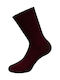 Walk Women's Solid Color Socks Burgundy