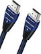 Audioquest Vodka eARC Cabluri HDMI 2.1 Ultra High Speed 48Gbps 4K 120Hz HDR VRR Braided Cabluri HDMI de Sex Masculin - HDMI de Sex Masculin 1.5m Negru