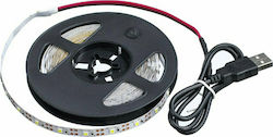 Haitronic LED Streifen Versorgung USB (5V) mit Kaltweiß Licht Länge 3m und 60 LED pro Meter SMD2835