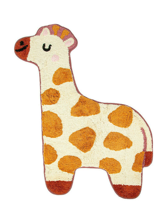 Sass & Belle Kids Cotton Rug Giraffe 57x80cm 15mm