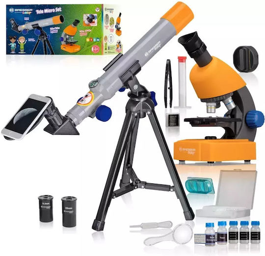 Bresser Junior Μικροσκόπιο & Телескоп за 8+ години Години