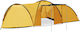 vidaXL Igloo Σκηνή Camping Igloo Κίτρινη για 8 Άτομα 450x240x190εκ.