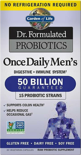 Garden Of Life Dr. Formulated Probiotics Once Daily Men's Пробиотици 30 вегетариански капсули