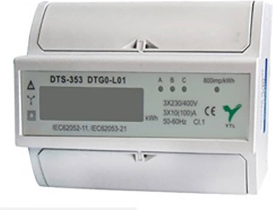 DTGO-L01 YTL Pulse Counter for Electric Panel Digital Rail Three-phase Digital Three-phase (5-100A) 02.037.0015
