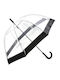 Happy Rain 40973 Regenschirm mit Gehstock Transparent