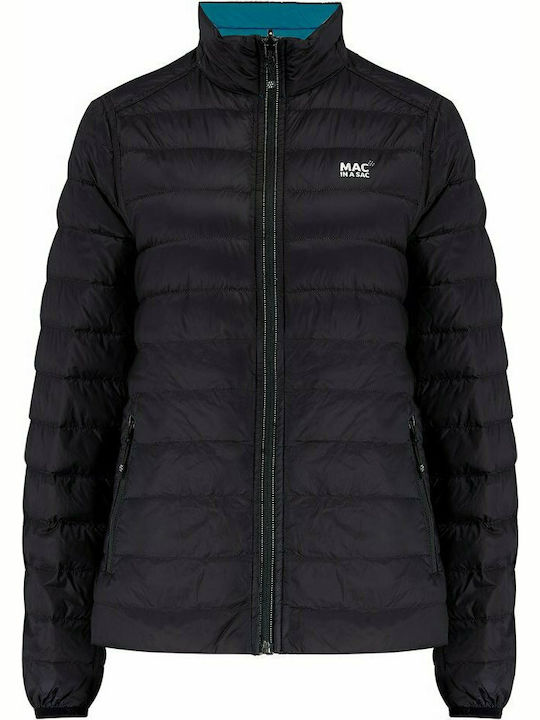 MAC In a Sac Polar Reversible Down Jacket Κοντό Γυναικείο Puffer Μπουφάν Διπλής Όψης Αδιάβροχο για Χειμώνα Μαύρο