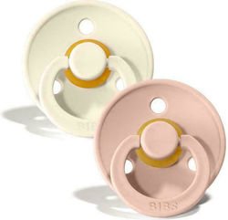 Bibs Πιπίλες Καουτσούκ Colour No3 Ivory / Blush για 18+ μηνών 2τμχ