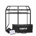 Vonyx DB3 Pro Foldable DJ Booth Black