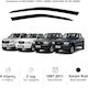 Heko Set of Windbreakers Front Car Dark Fime for Ford Ranger Mazda B 2500 2pcs