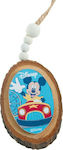 Bombonieră de Botez cu Ornament Mickey din Lemn 48buc