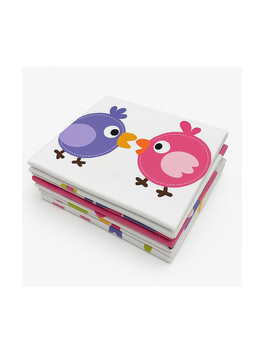 Beboulino Baby Duvet Cover Lovely Birds Pink 110x150cm