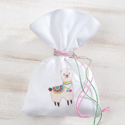 Christening Favor in Pouch Λάμα made of Fabric