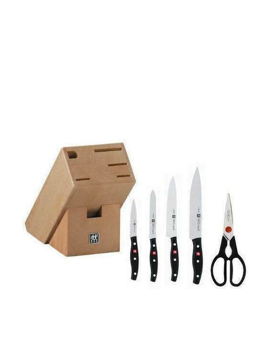 Zwilling J.A. Henckels Twin Pollux Knife Set with Base made of Stainless Steel 30770-001 5pcs