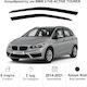 Heko Set of Windbreakers Front Car Dark Fime for BMW Series 2 2pcs