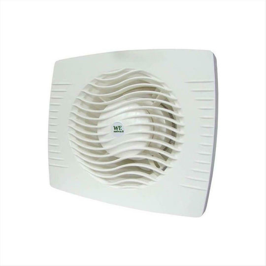 Mmotors We extract 8413 Επιτοίχιος Εξαεριστήρας Μπάνιου 120mm Λευκός