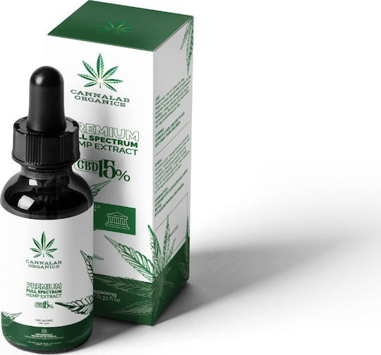 Cannalab Organics Premium Full Spectrum Hemp Extract CBD 15% 1500mg 10ml