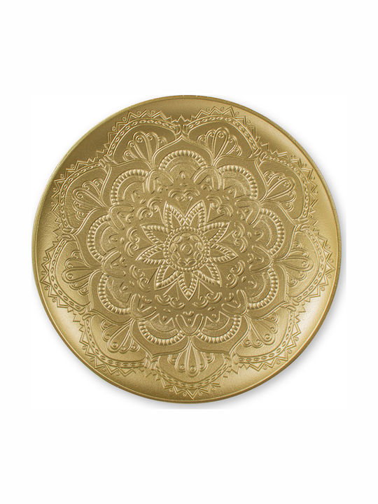 Wooden Decorative Platter Gold 40x40cm