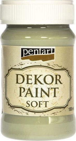 Pentart Dekor Soft Paint Χρώμα Κιμωλίας Country Green 100ml 10408