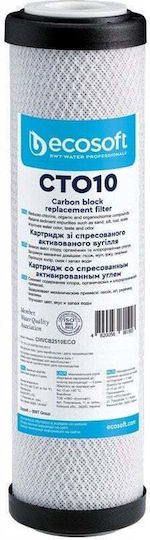 Ecosoft Water Filter Replacement Reverse Osmosis (RO) / Central Water Filtration System made of Activated Carbon 10" CTO 10 10 μm