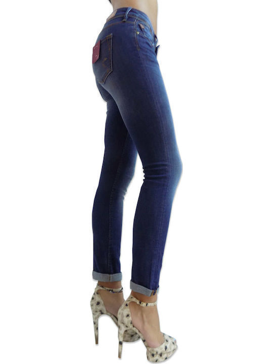 Staff Shyla Women's Jeans Mid Rise with Rips in Slim Fit