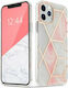 Tech-Protect Marble Silicone Back Cover Pink (iPhone 12 mini)