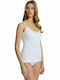 0/062 Women's Cotton T-Shirt with Spaghetti Strap White 2Pack