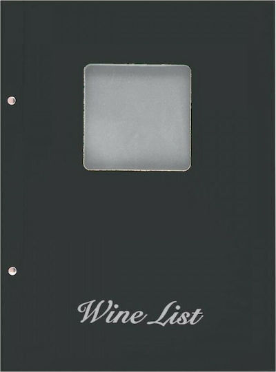 Next Wine List Made of PU Leather in Green Color 32x23.5x32 cm Basic