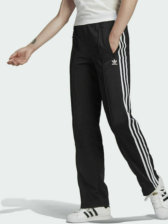 Adidas Adicolor Classics Firebird Primeblue Ψηλόμεσο Παντελόνι Γυναικείας Φόρμας Μαύρο