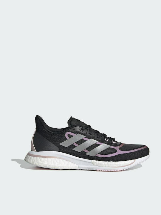 Adidas Supernova + Γυναικεία Αθλητικά Παπούτσια Running Core Black / Silver Metallic / Pink Met.