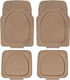 Auto Gs Set of Front and Rear Mats 5pcs Tray Type for Audi Q7 Brown