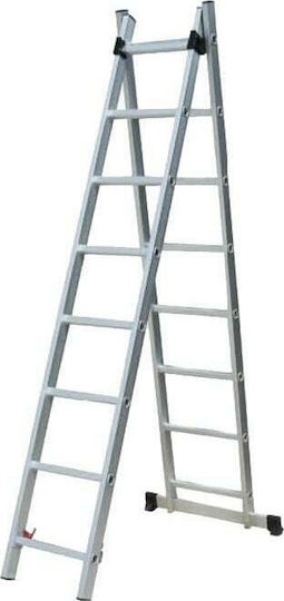 Inox Kiss Kiss Extensibilă Dublu Scara combinata Aluminiu 2x9