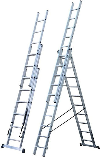 Inox Kiss Тройна Комбинирана Скала Алуминий 3x9