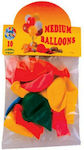 Set 10 Ballons Latex Mehrfarbig 22cm