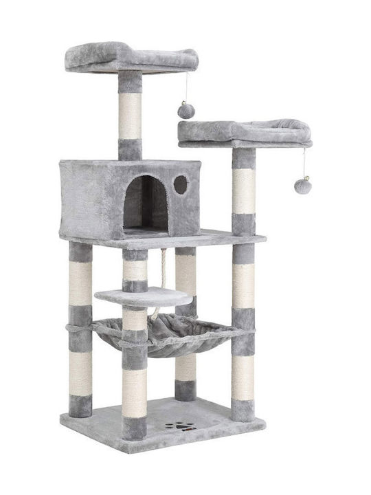 Feandrea Cat Scratching Post Cat Tree In Gray Colour 55x143x45 cm