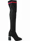 Damenstiefel Über dem Knie Schwarz