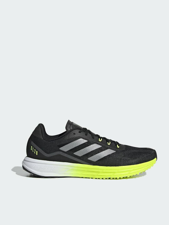 Adidas SL20 Ανδρικά Αθλητικά Παπούτσια Running Core Black / Solar Yellow