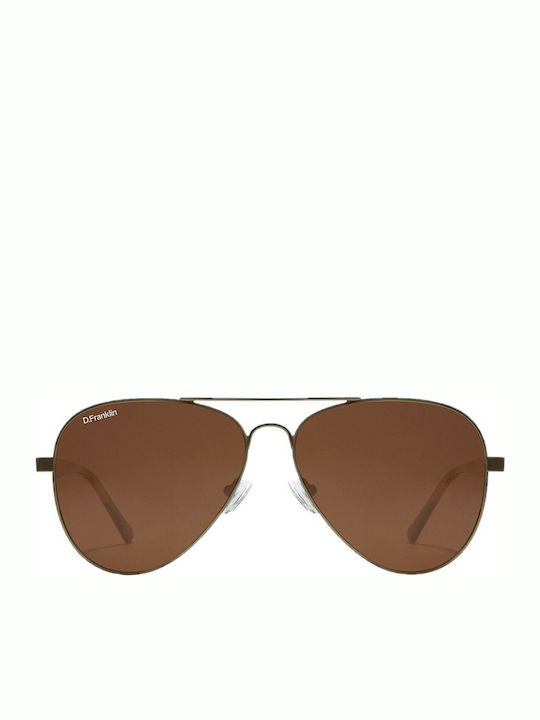 D.Franklin Air King Sunglasses with Brown Frame and Brown Polarized Lens DFKSUN1102-0802-UNI