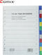 Comix Plastic Dividers for Documents A4 with Holes 12pcs