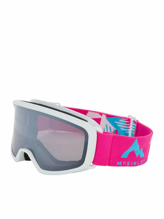 Mc Kinley Pulse S Plus Ski- und Snowboardbrillen Kinder Rosa mit Färbe in Gray