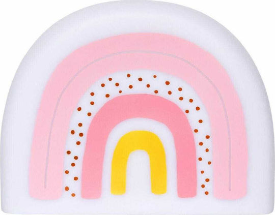 A Little Lovely Company Led Kids Decorative Lamp Rainbow Pink 21.2x16x8εκ.