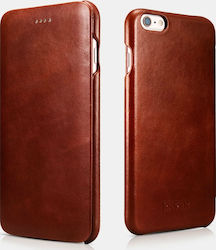 iCarer Vintage Series Curved Edge Book Leather ...