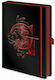 Pyramid International Harry Potter Notebook A5 Ruled with Elastic and Pen Holder Black