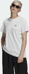 Adidas Adicolor Classics Γυναικείο Αθλητικό T-shirt Λευκό