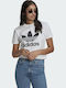 Adicolor Classics Trefoil Women's Athletic T-shirt Striped White